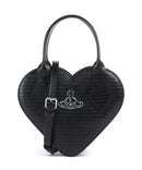 Vivienne Westwood Josephine Heart Embossed Croc Mini Bolsa black