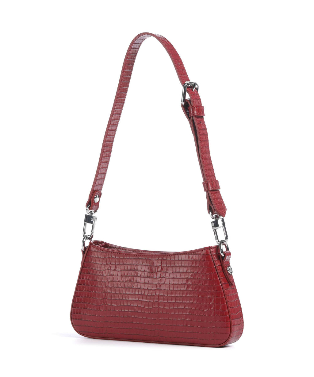 Vivienne Westwood Tasha Embossed Croc Mini Shoulder bag red