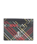 Vivienne Westwood Saffiano Printed Porta-cartões chelsea tartan