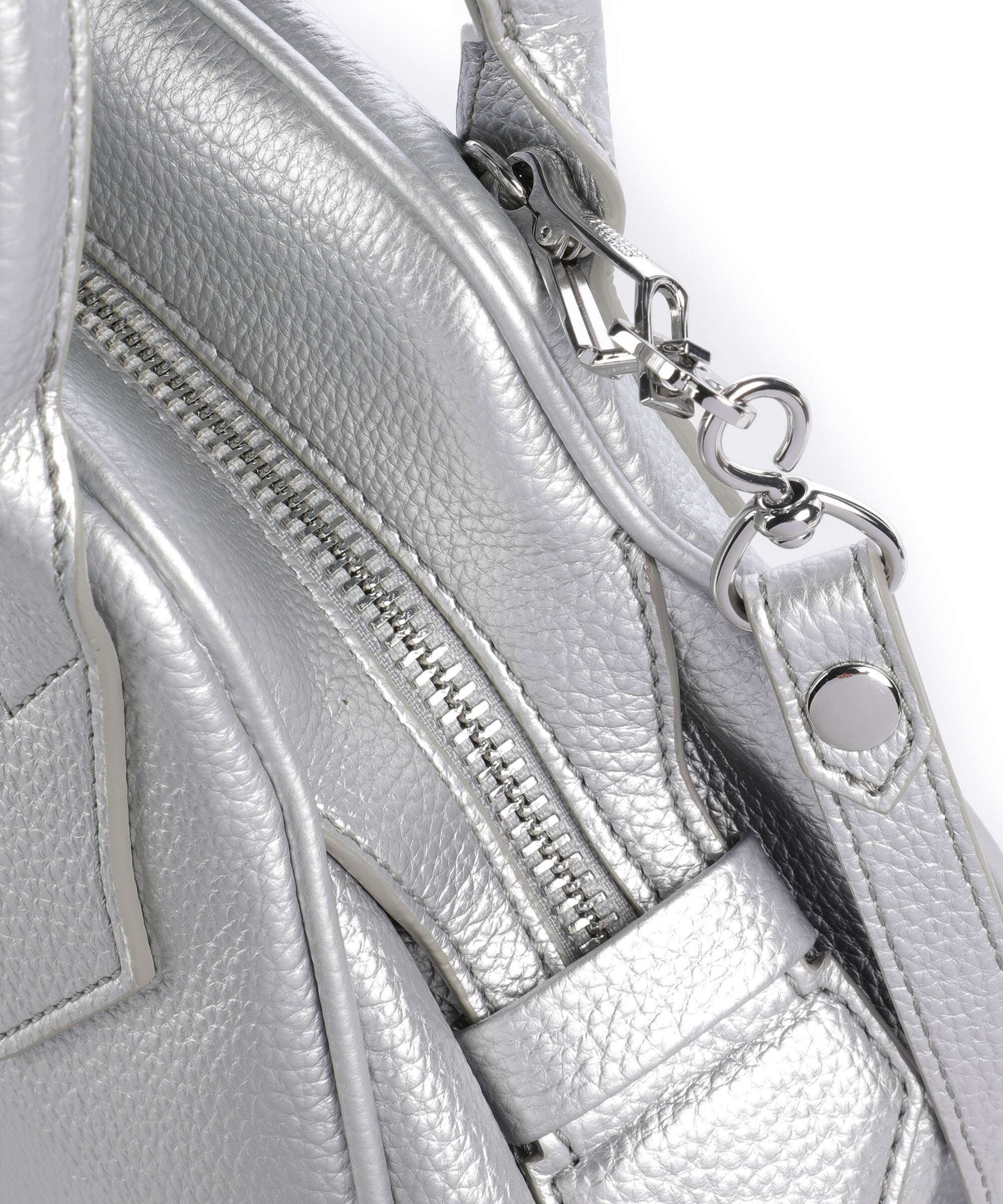 Vivienne Westwood Yasmine Grain Small Handbag silver