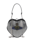 Vivienne Westwood Belle Heart Frame Diamante Bolsa tiracolo silver