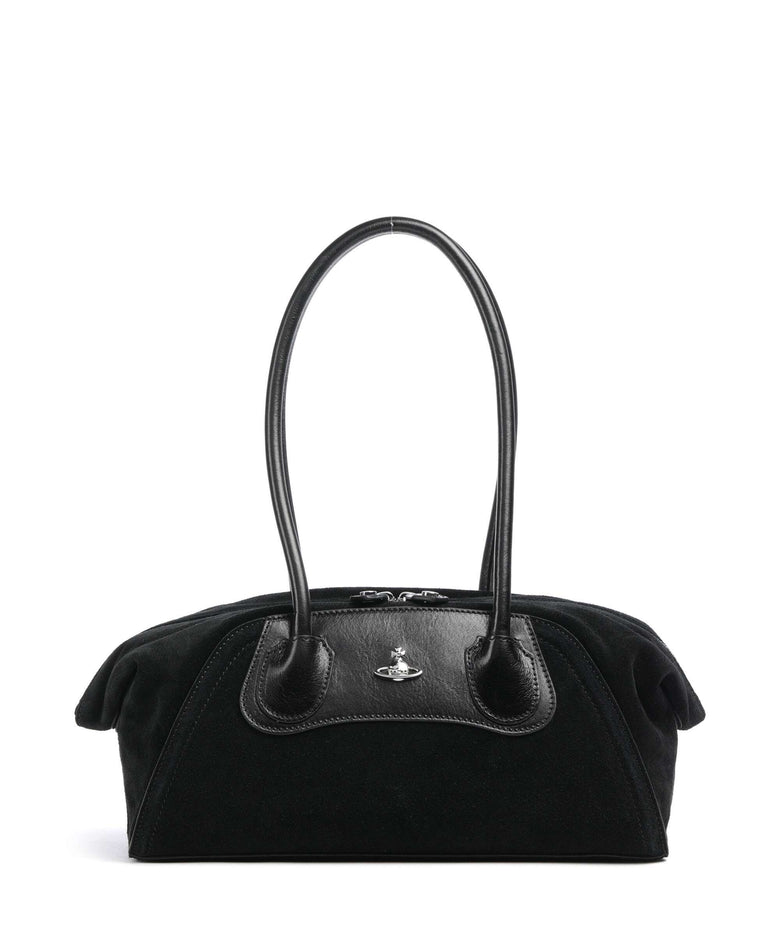Vivienne Westwood Shirley Suede Small Shoulder bag black