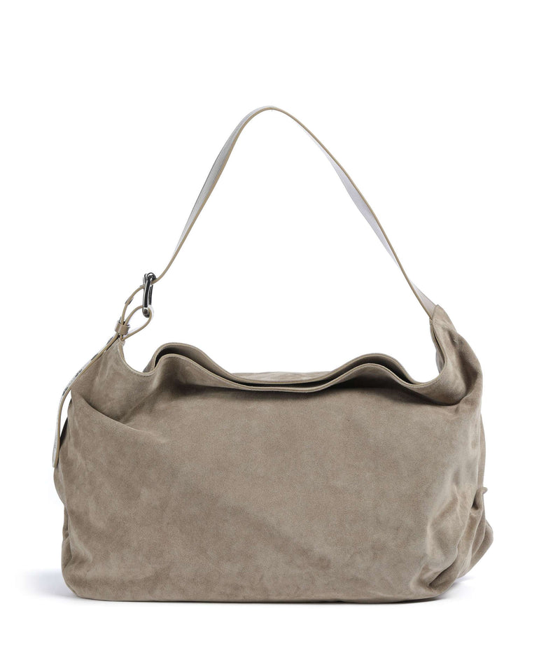 Vivienne Westwood Maxime Suede Large Hobo bag stone