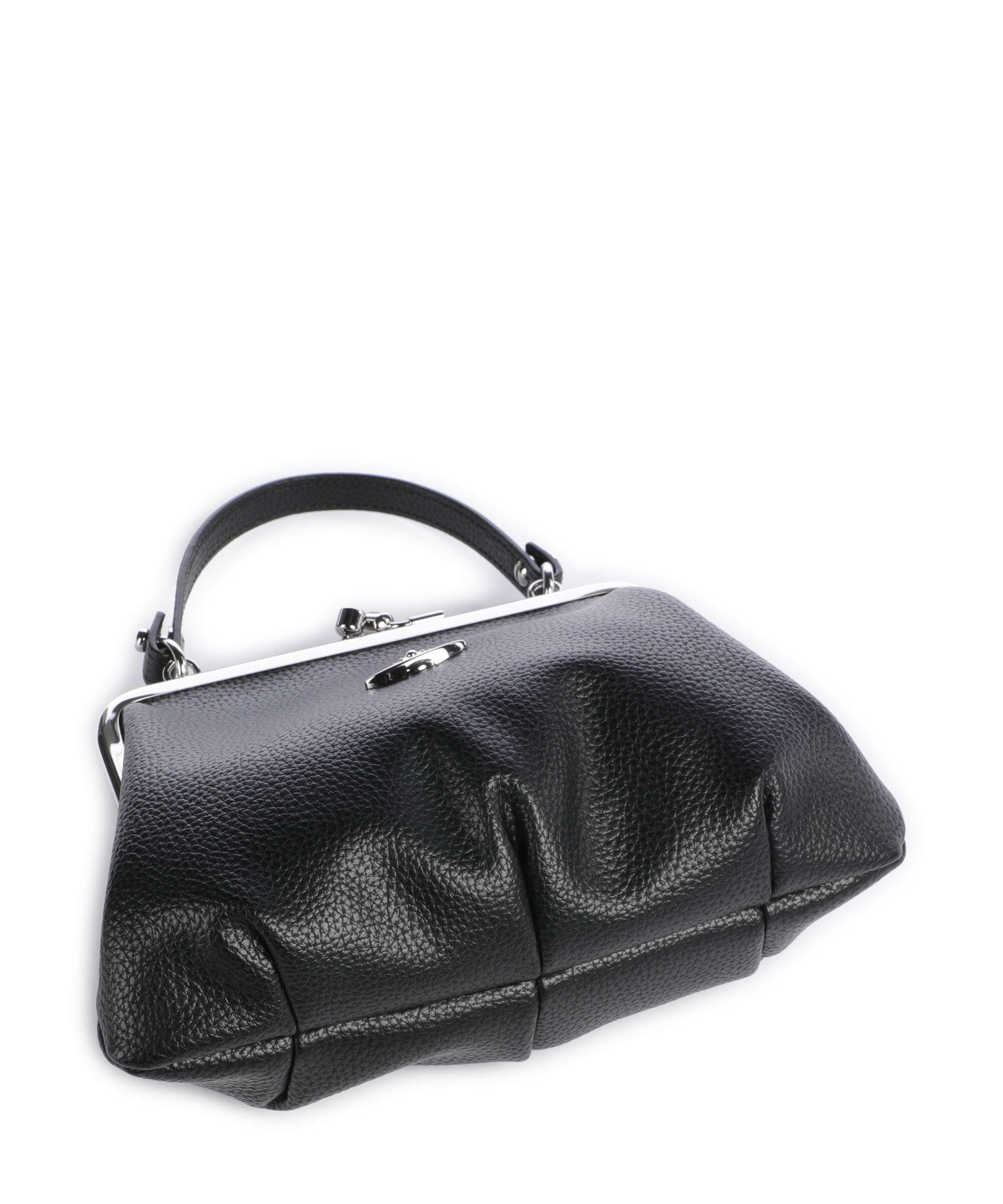 Vivienne Westwood Granny Frame Grain Handbag black