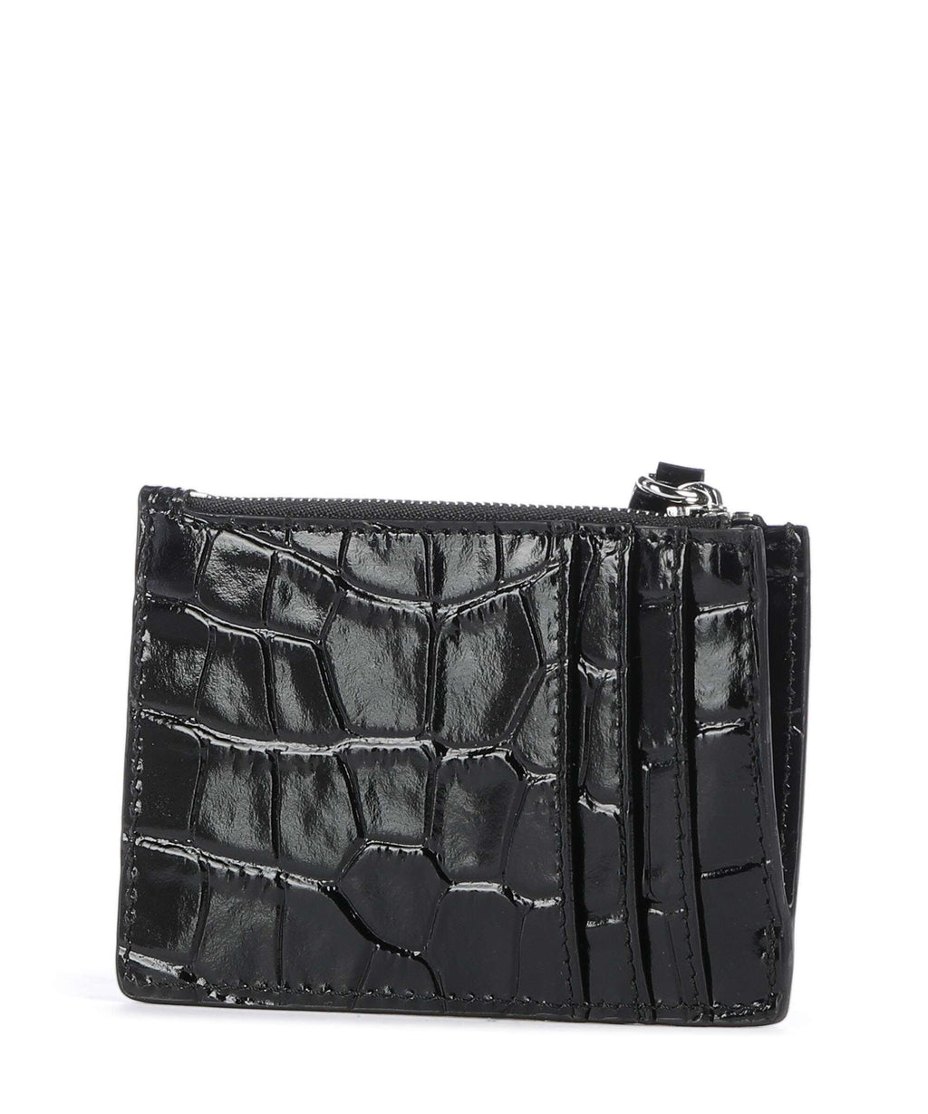 Vivienne Westwood Embossed Croc Slim Credit card holder black