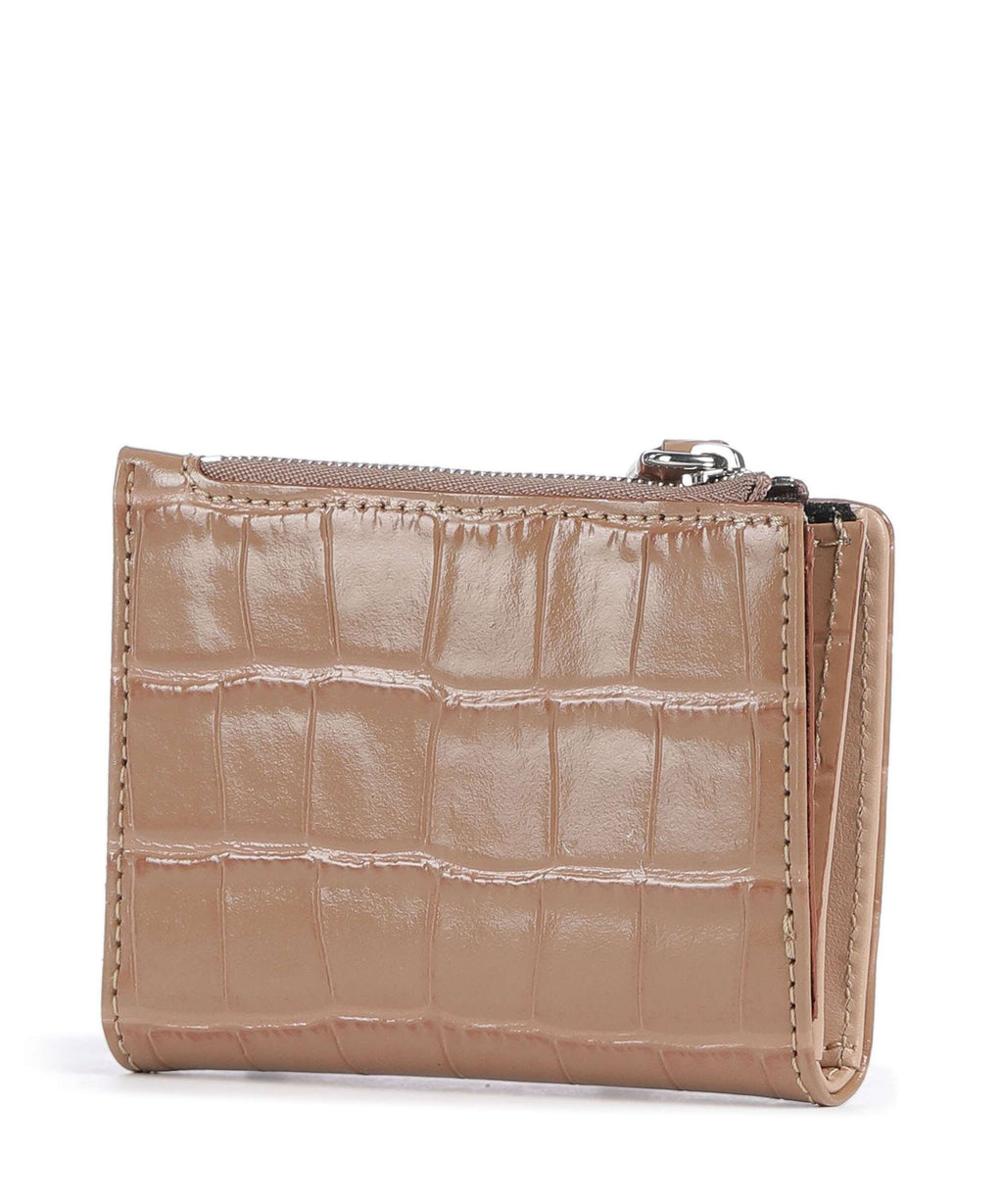 Vivienne Westwood Embossed Croc Slim Wallet dusty pink