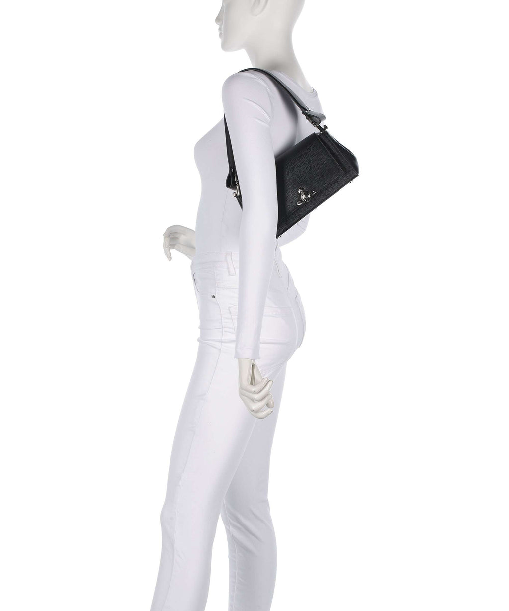 Vivienne Westwood Hazel Grain Medium Shoulder bag black