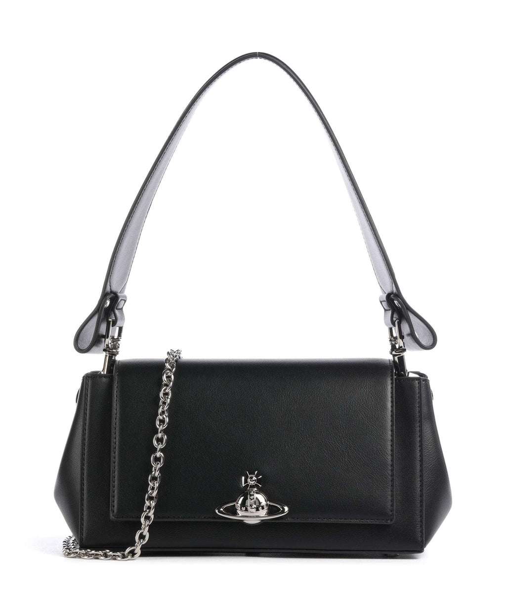 Vivienne Westwood Hazel Smooth Medium Shoulder bag black