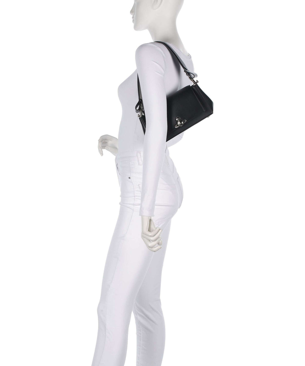 Vivienne Westwood Hazel Smooth Medium Shoulder bag black