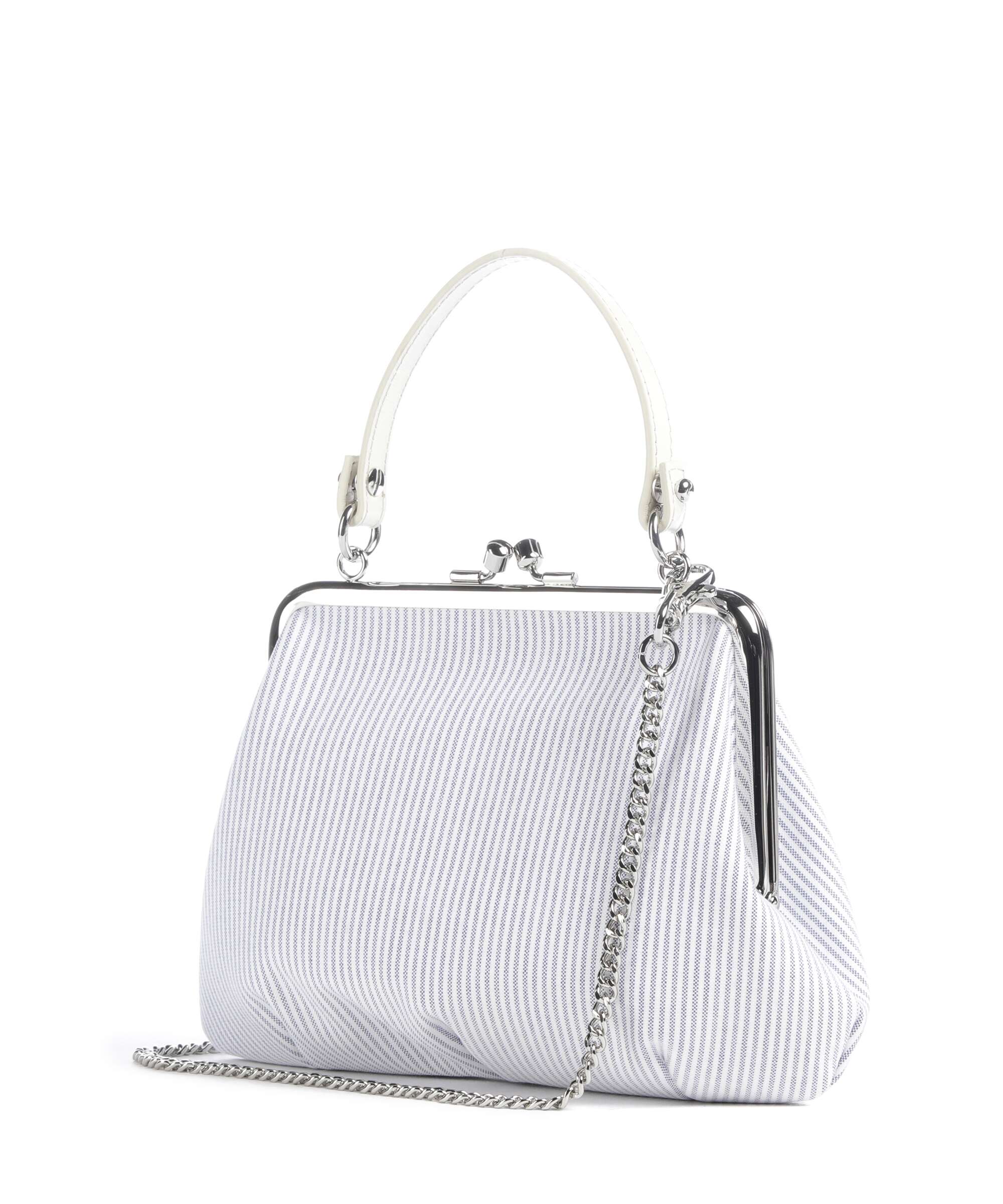 Vivienne Westwood Granny Frame Classic Oxford Shirt Handbag ink stripe
