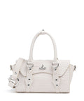 Vivienne Westwood Bettina Embossed Croc Mini Handbag pearl white