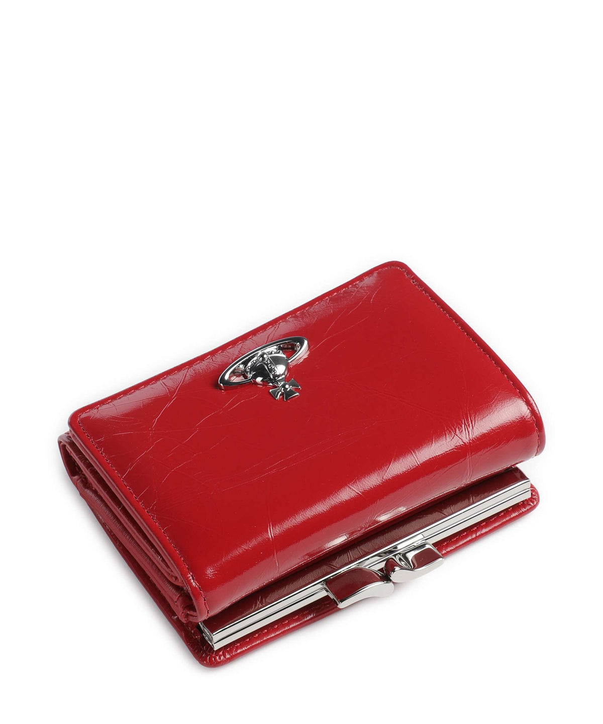 Vivienne Westwood Frame Naplak Small Wallet red