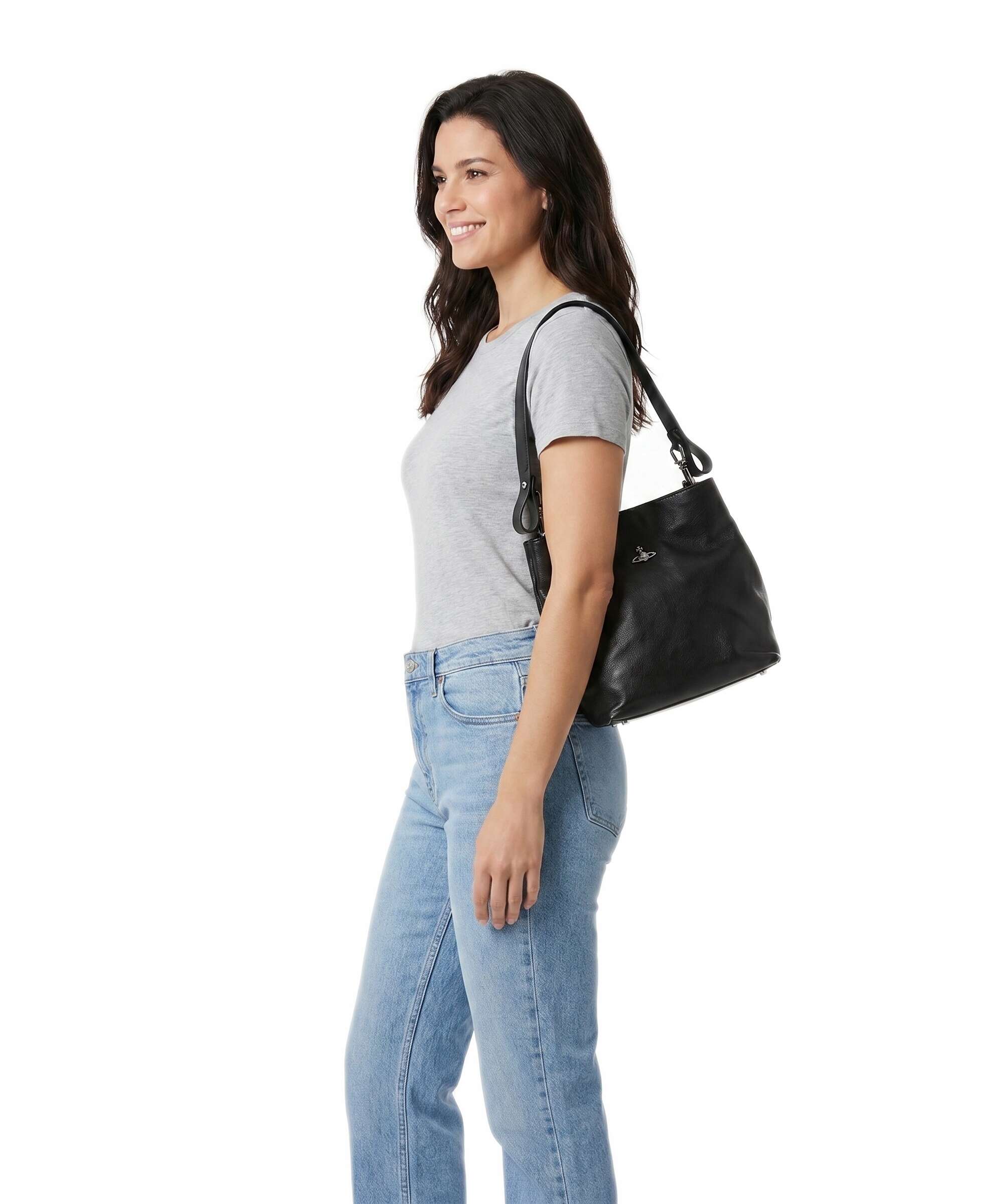 Vivienne Westwood Lottie Supple Small Hobo bag black