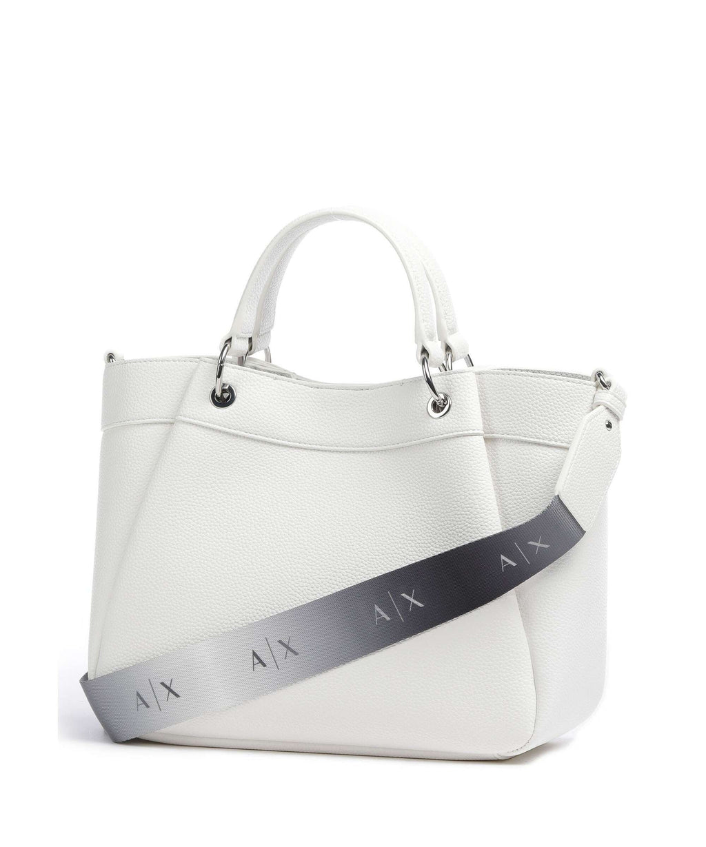 Armani Exchange Wave M Handbag bianco