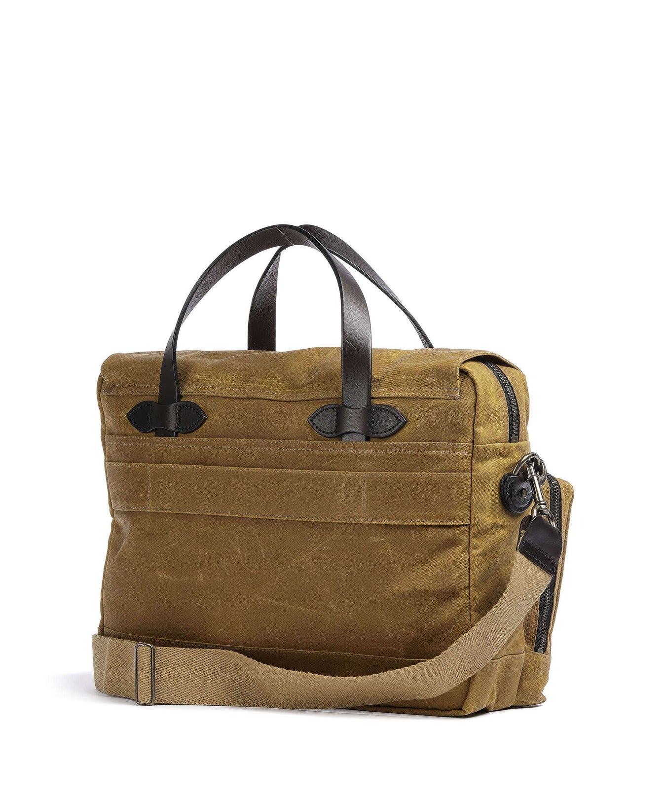 Filson Tin Cloth 24 Hour Briefcase dark tan