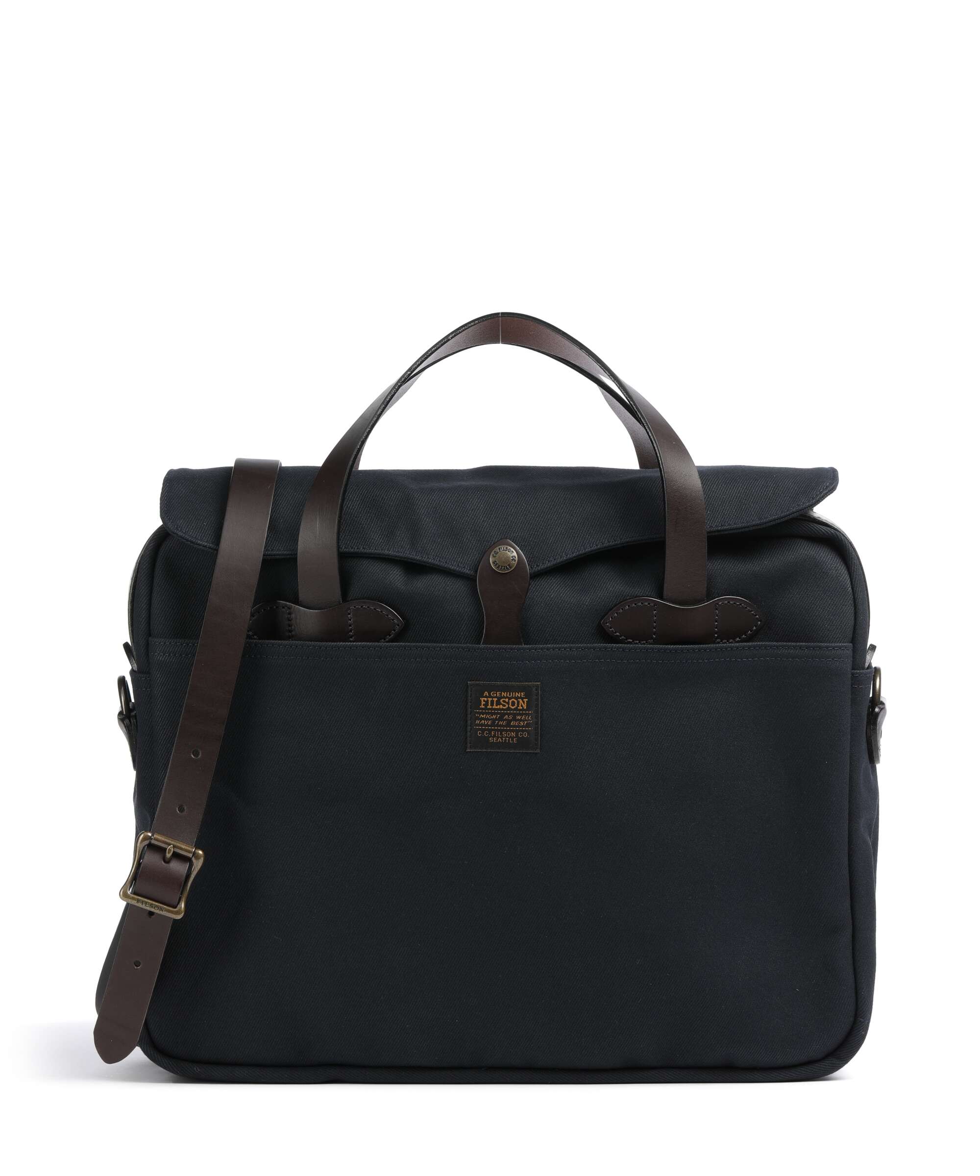 Filson Luggage Twill Briefcase navy