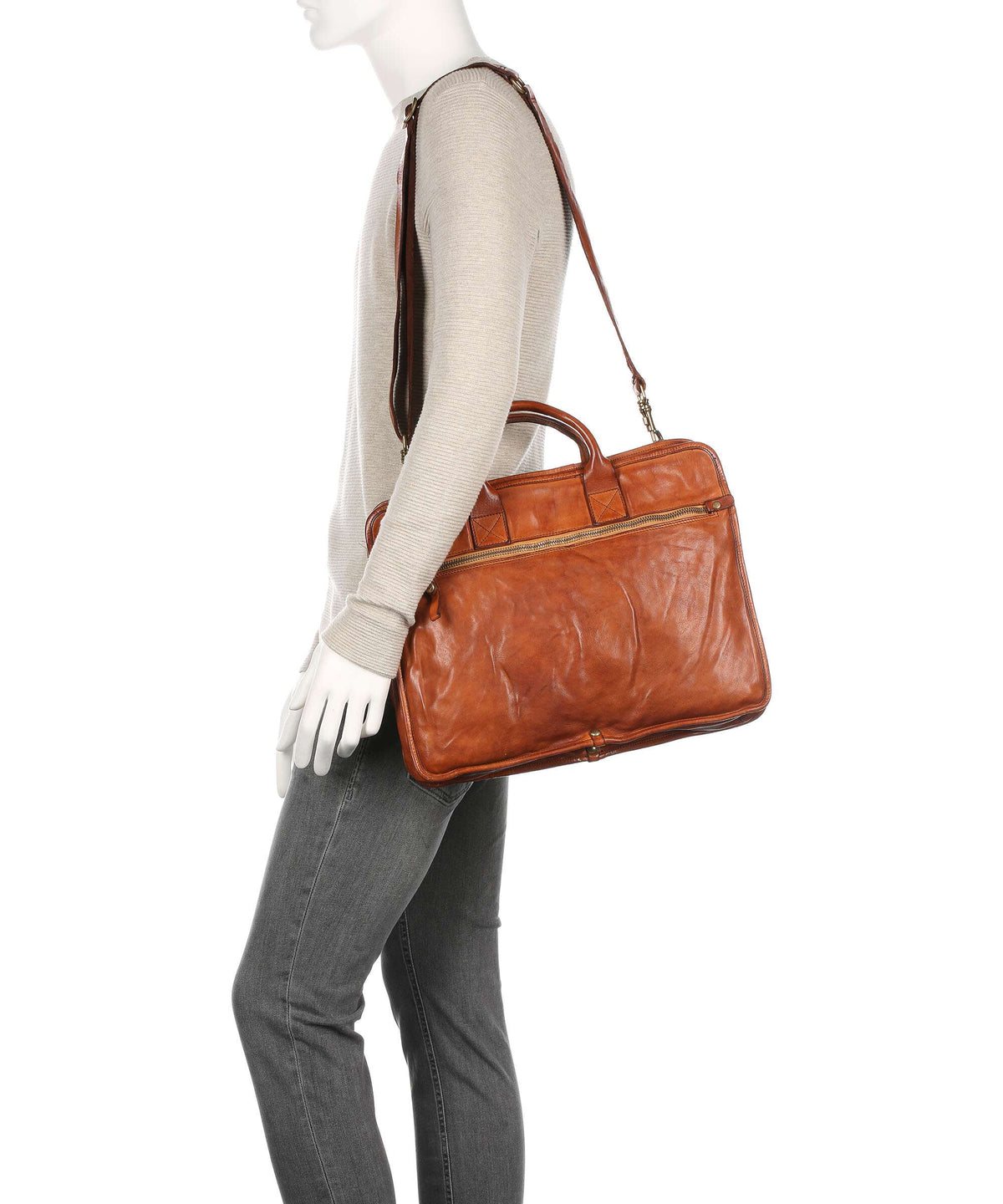 Campomaggi Briefcase cognac