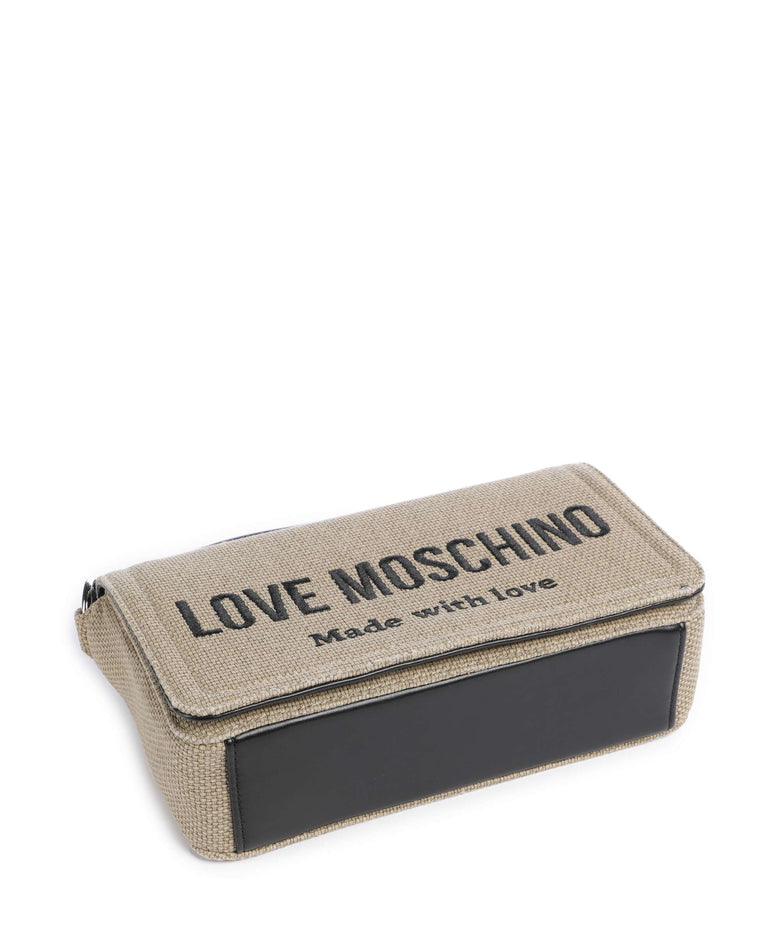 Love Moschino Cargo Canvas Crossbody bag black/gold