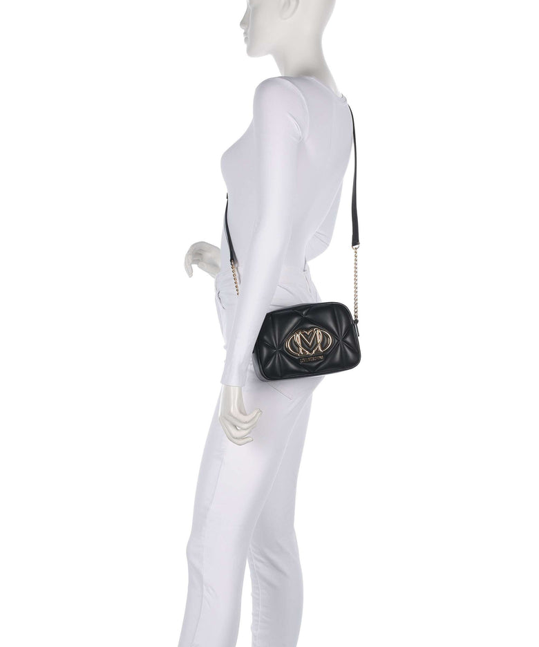 Love Moschino Embossed Q Crossbody bag black