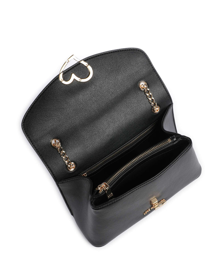 Love Moschino Heart Turnlock Shoulder bag black