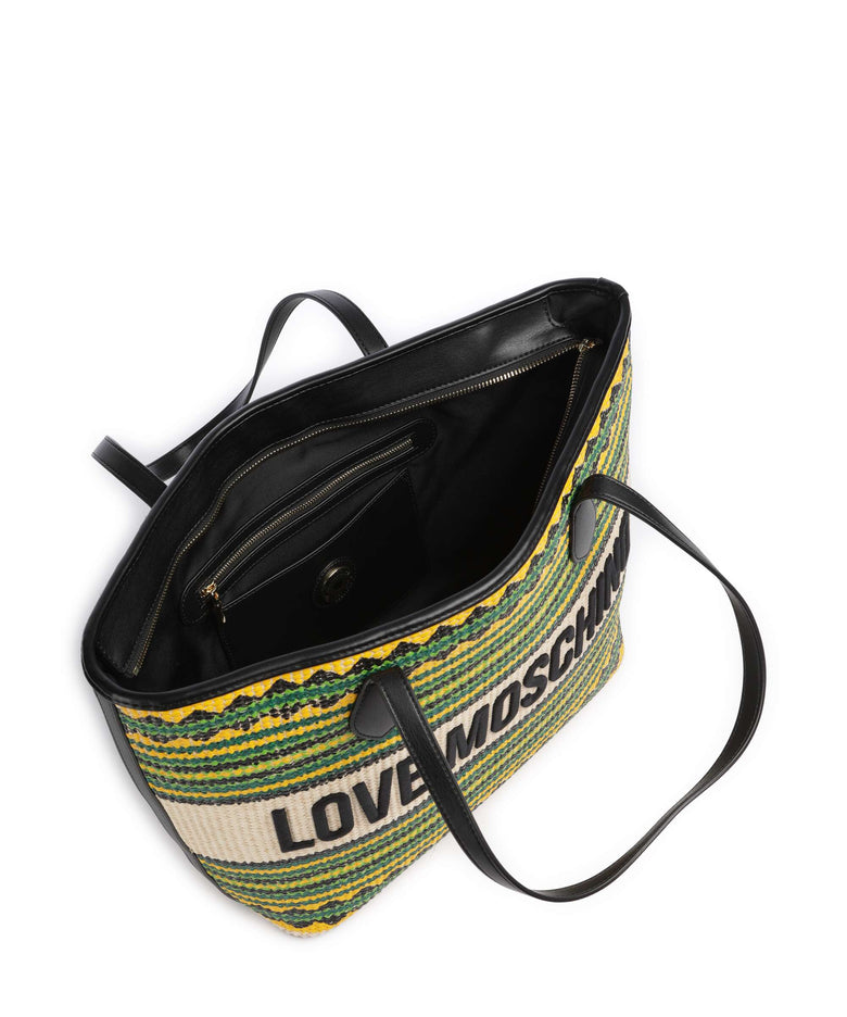 Love Moschino Sunset Stripes Tote bag multicolour/black