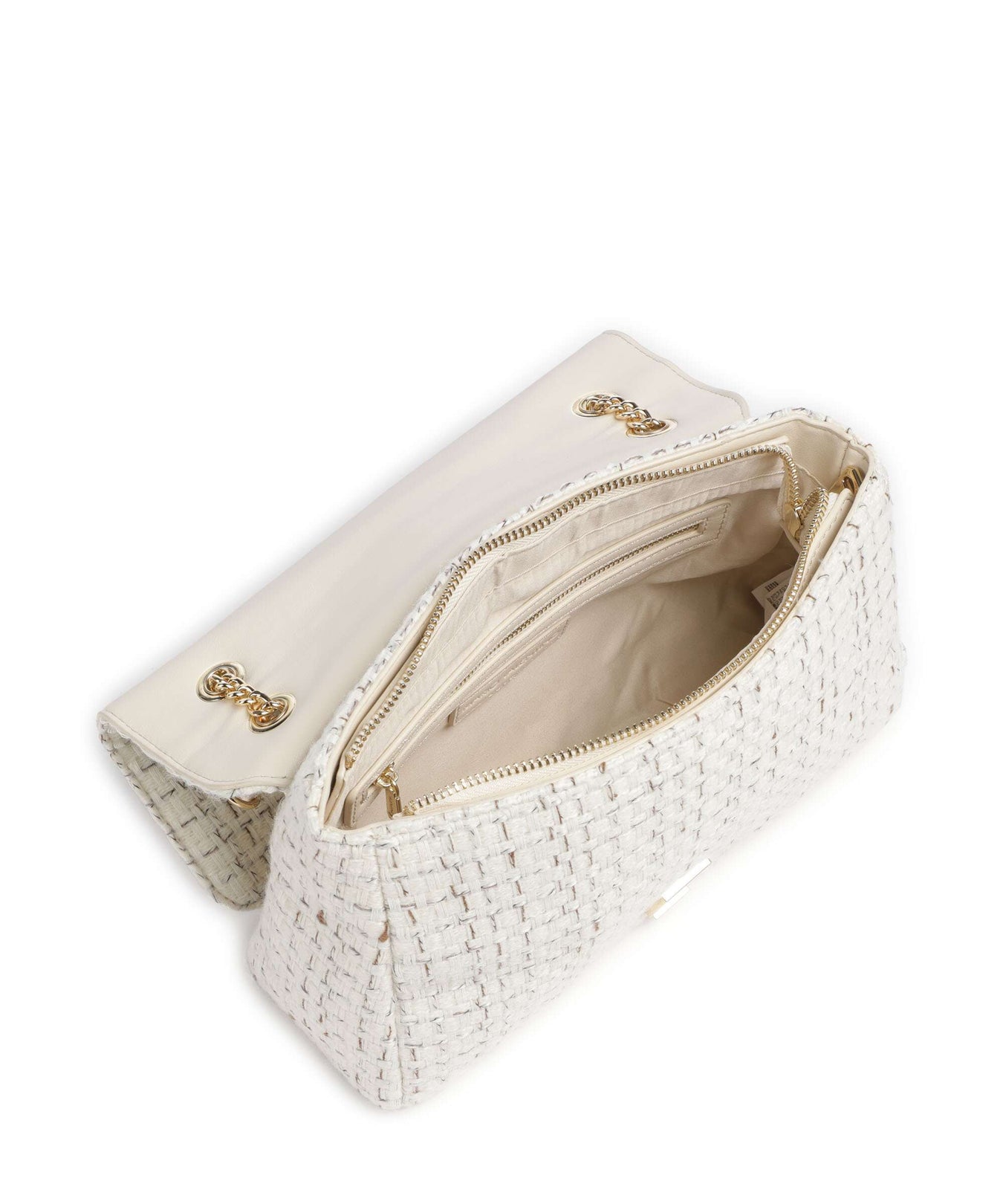 Valentino Bags Tweed Shoulder bag off white/multicolour