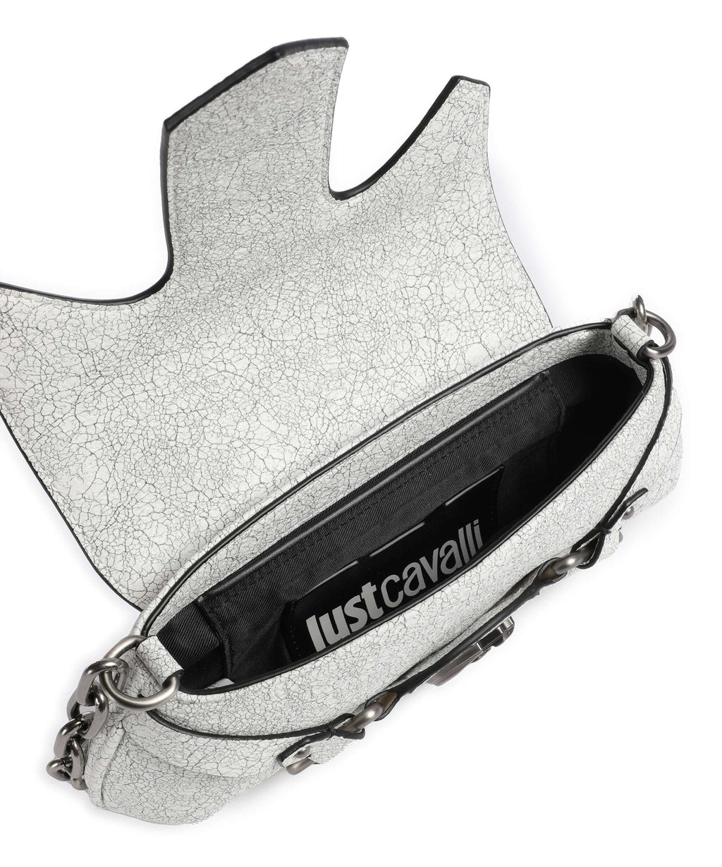 Just Cavalli Crossed Laces Shoulder bag white