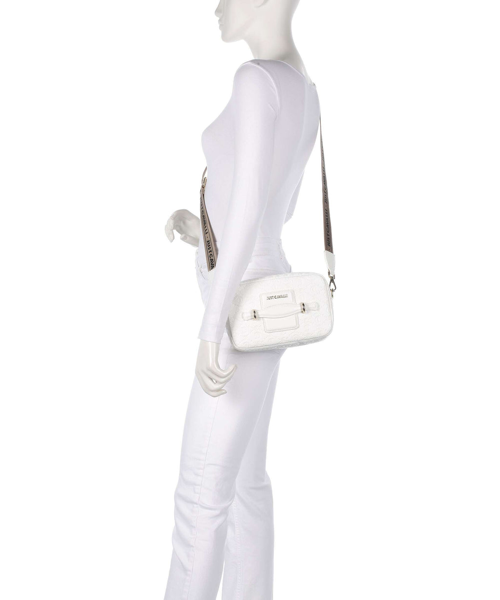 Just Cavalli All Over Gothic Crossbody bag white