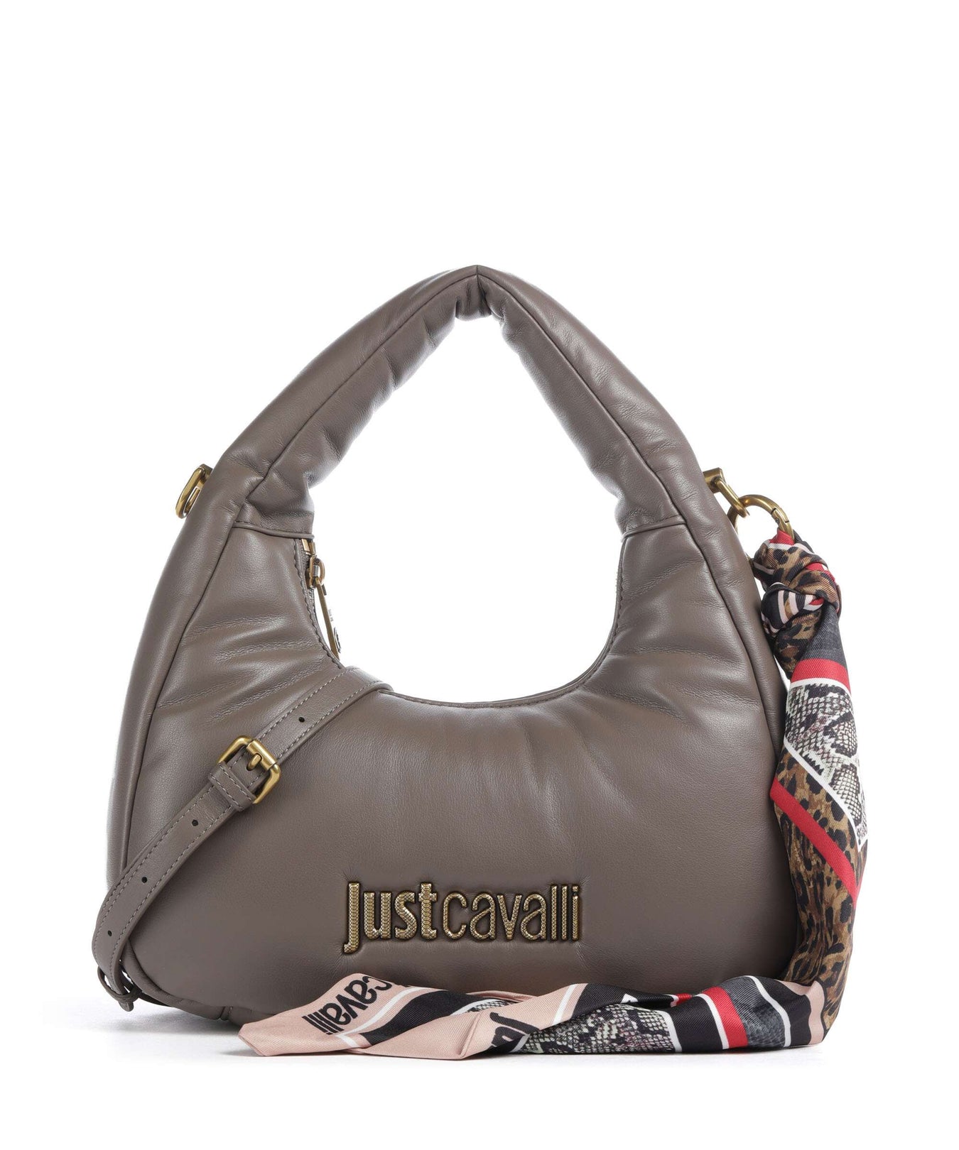 Just Cavalli Puffy Foulard Handbag taupe