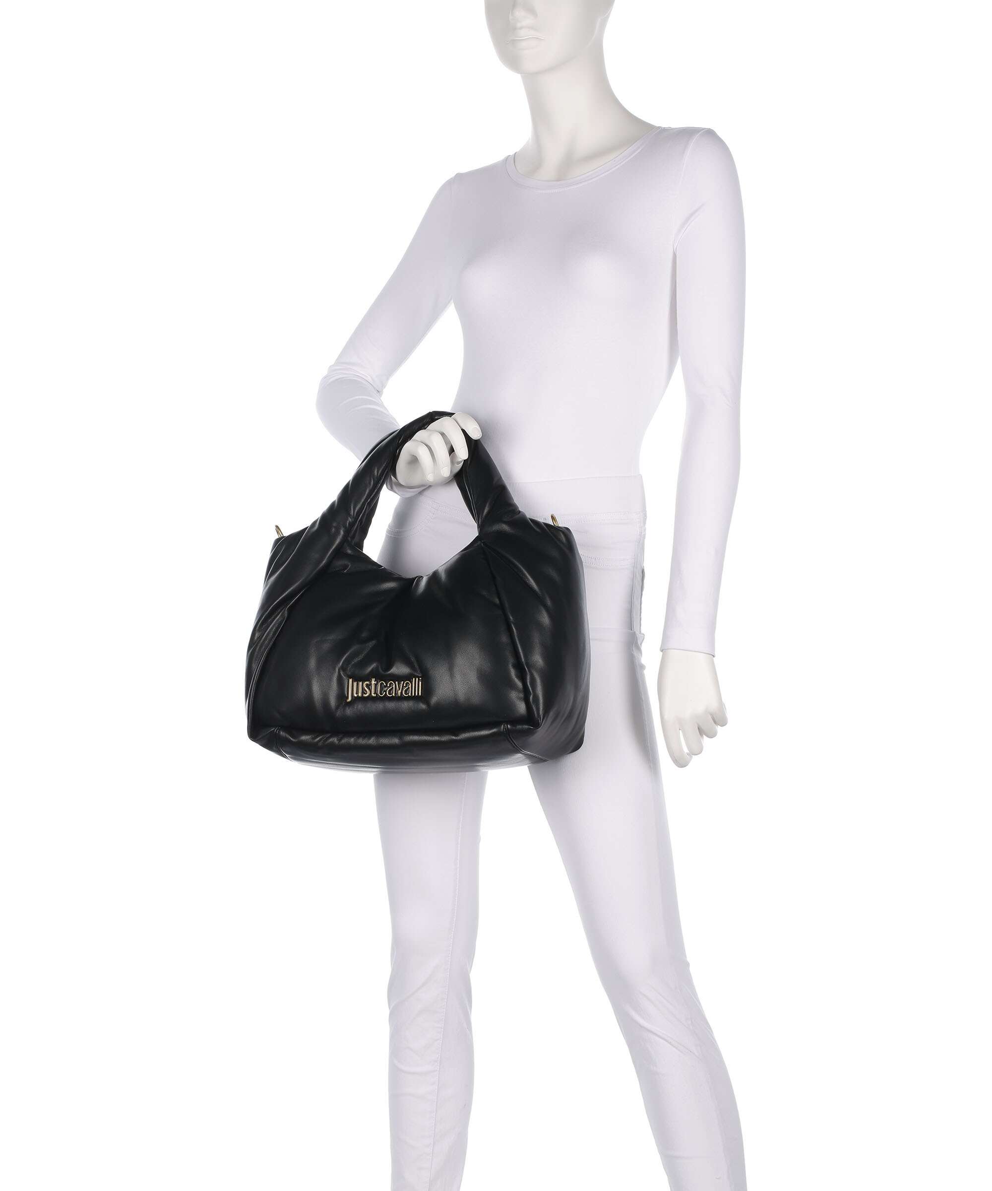 Just Cavalli Puffy Foulard Handbag black