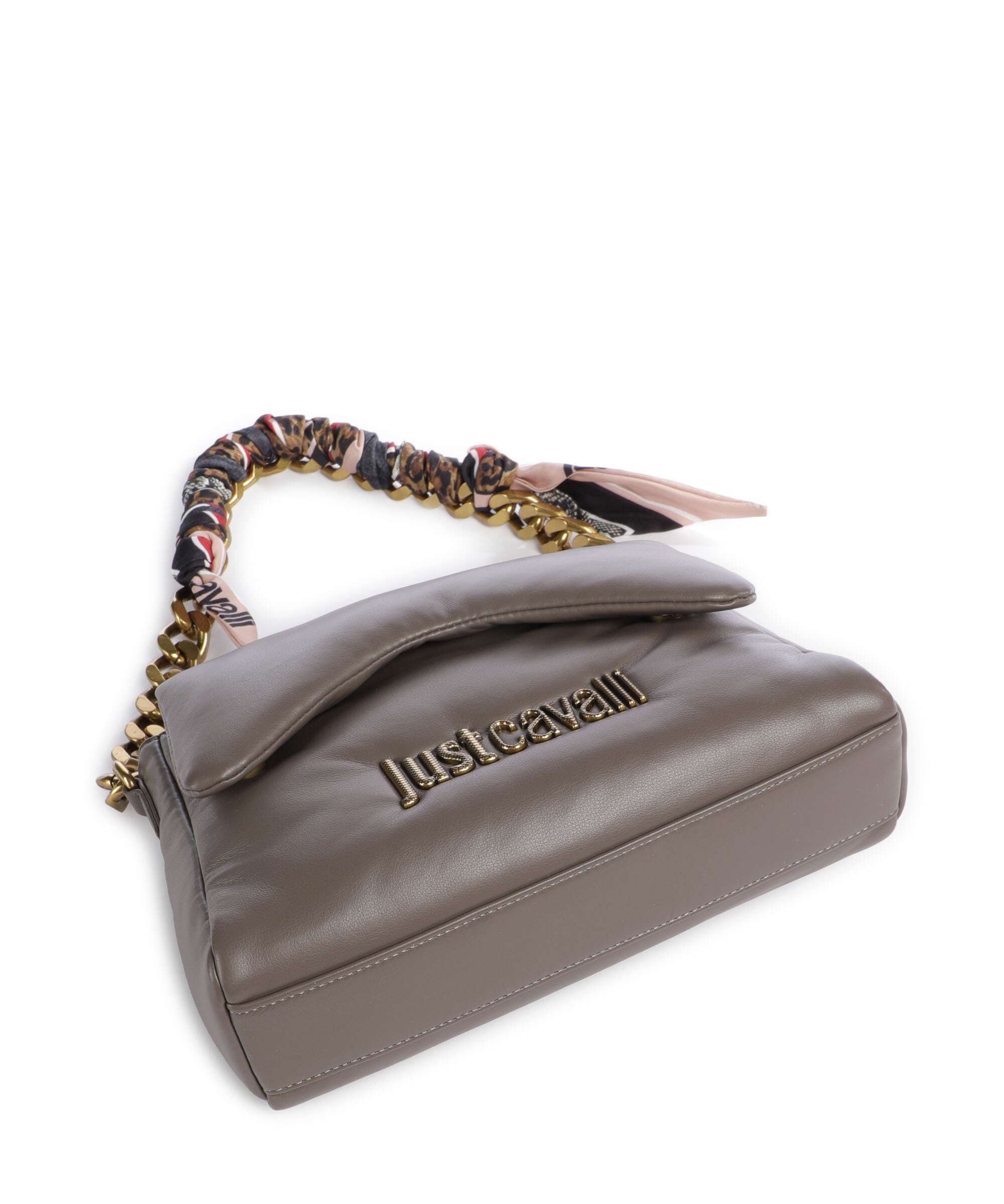 Just Cavalli Puffy Foulard Shoulder bag taupe