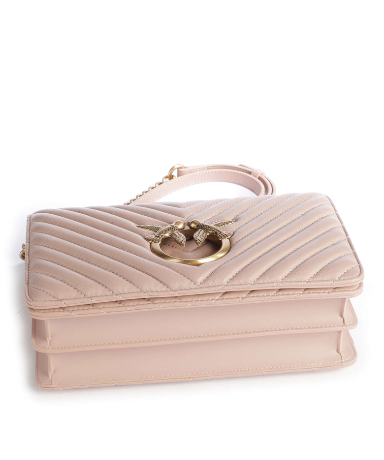 Pinko Love Click Classic Crossbody bag cipria