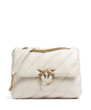 Pinko Love Puff Big Bolsa tiracolo bianco seta/antique gold