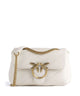 Pinko Love Puff Mini Bolsa tiracolo bianco seta/antique gold