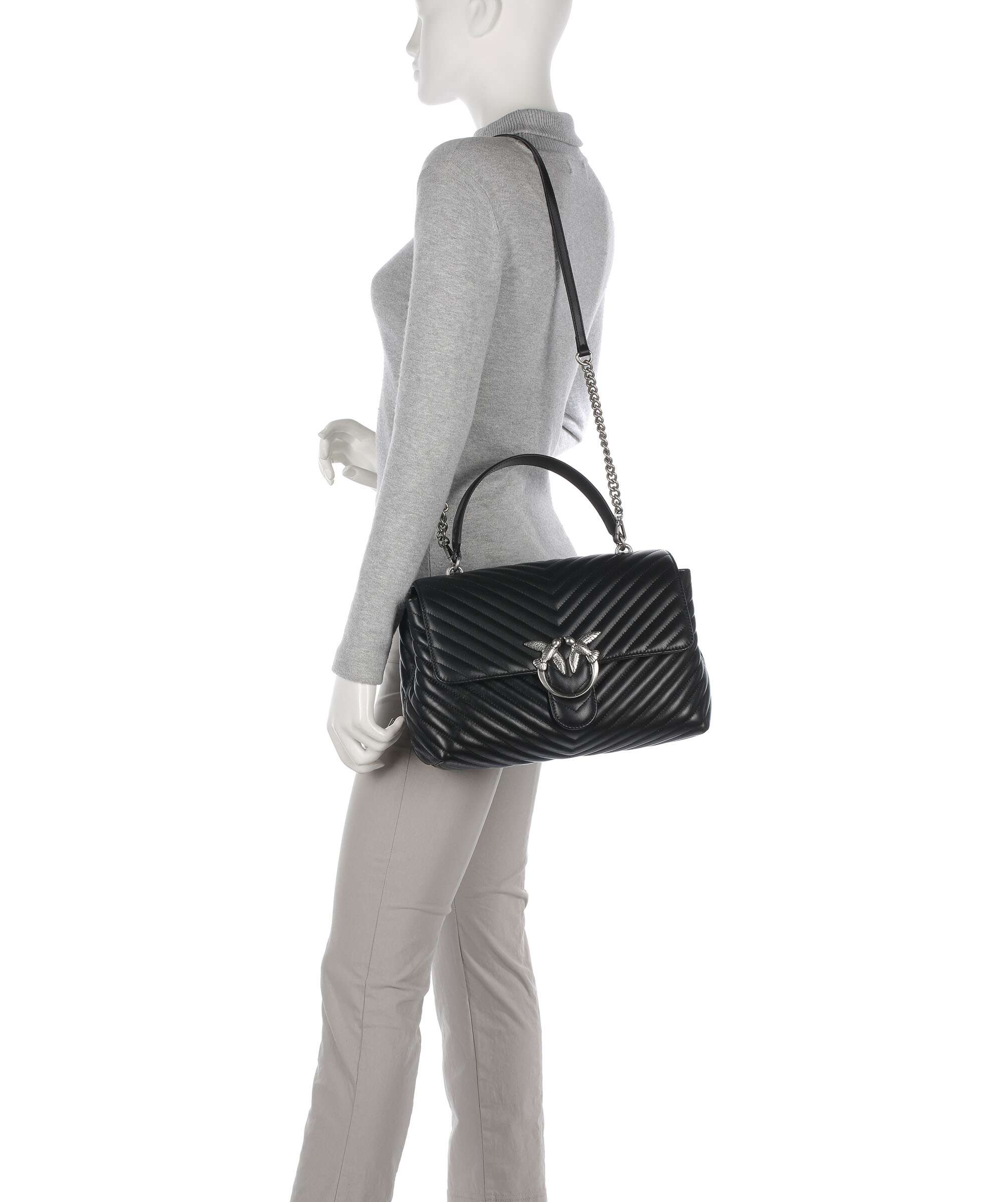 Pinko Love Lady Puff Big Handbag nero