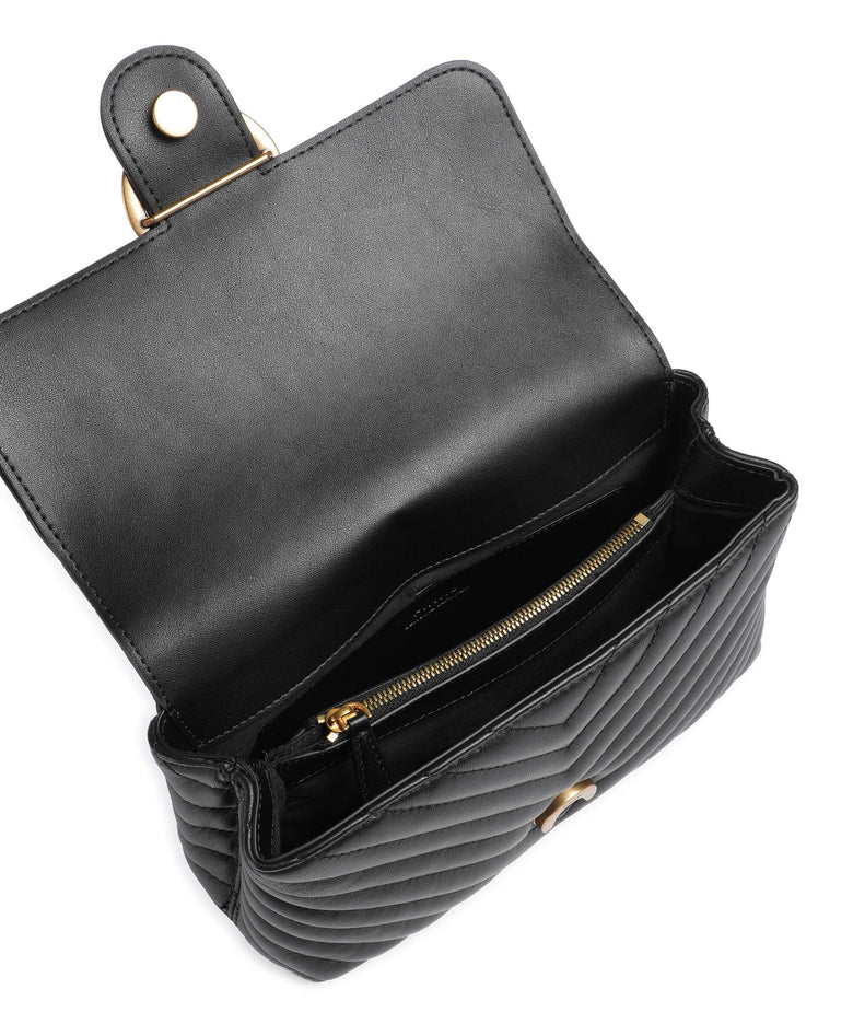 Pinko Love Lady Puff Mini Handbag nero/antique gold