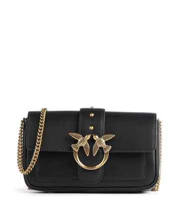 Pinko Love One Pocket Bolsa nero/antique gold