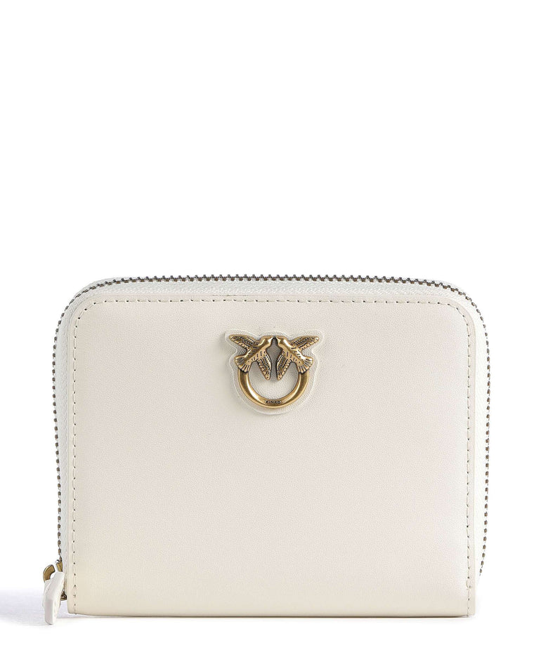 Pinko Taylor Wallet bianco seta/antique gold