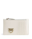 Pinko Airone Credit card holder bianco seta/antique gold
