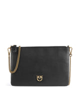 Pinko Flat Classic Bolsa tiracolo nero/antique gold