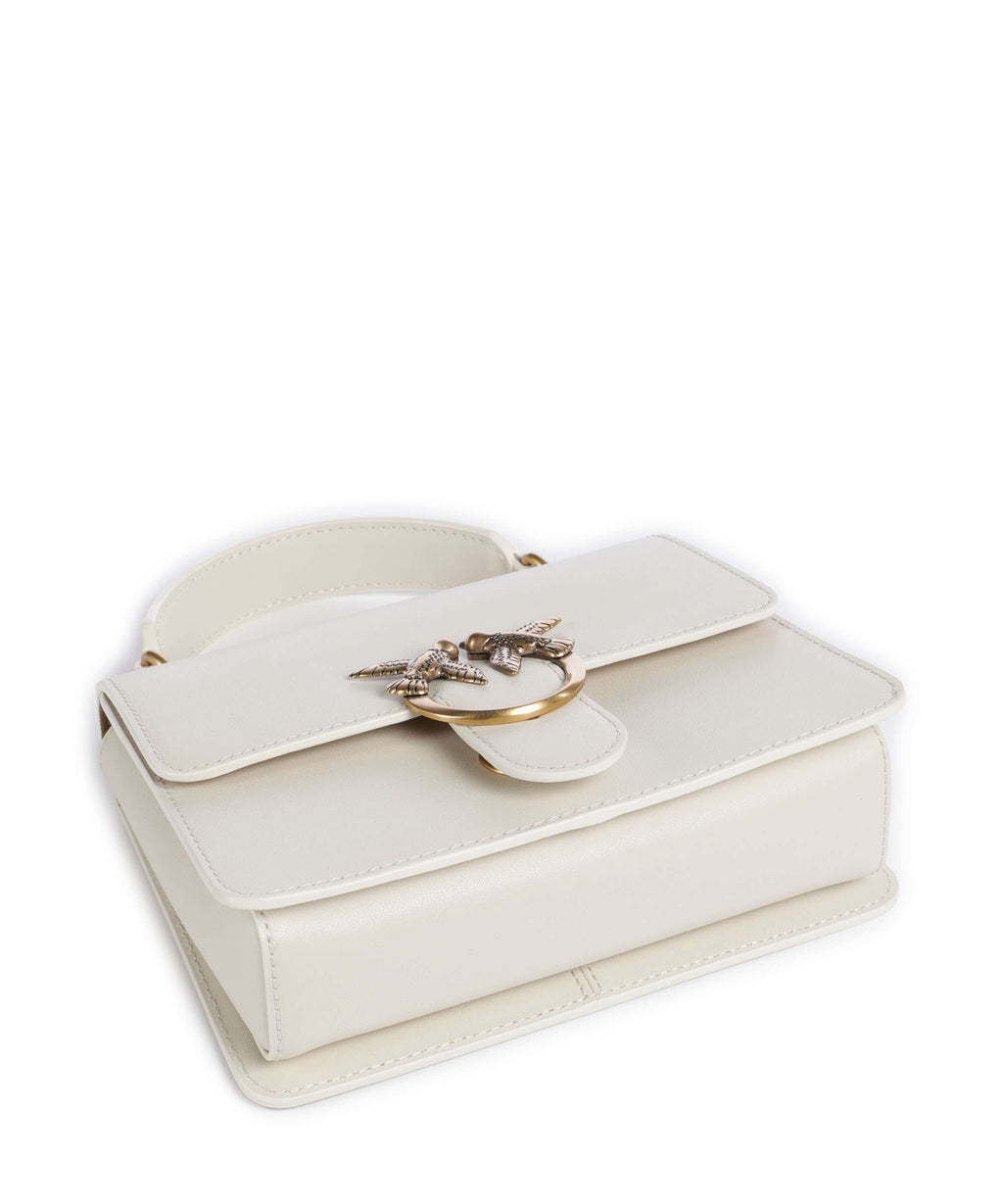 Pinko Love One Mini Handbag bianco seta/antique gold