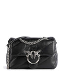 Pinko Love Puff Mini Bolsa tiracolo nero/old silver