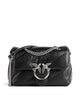 Pinko Love Puff Mini Bolsa tiracolo nero/old silver