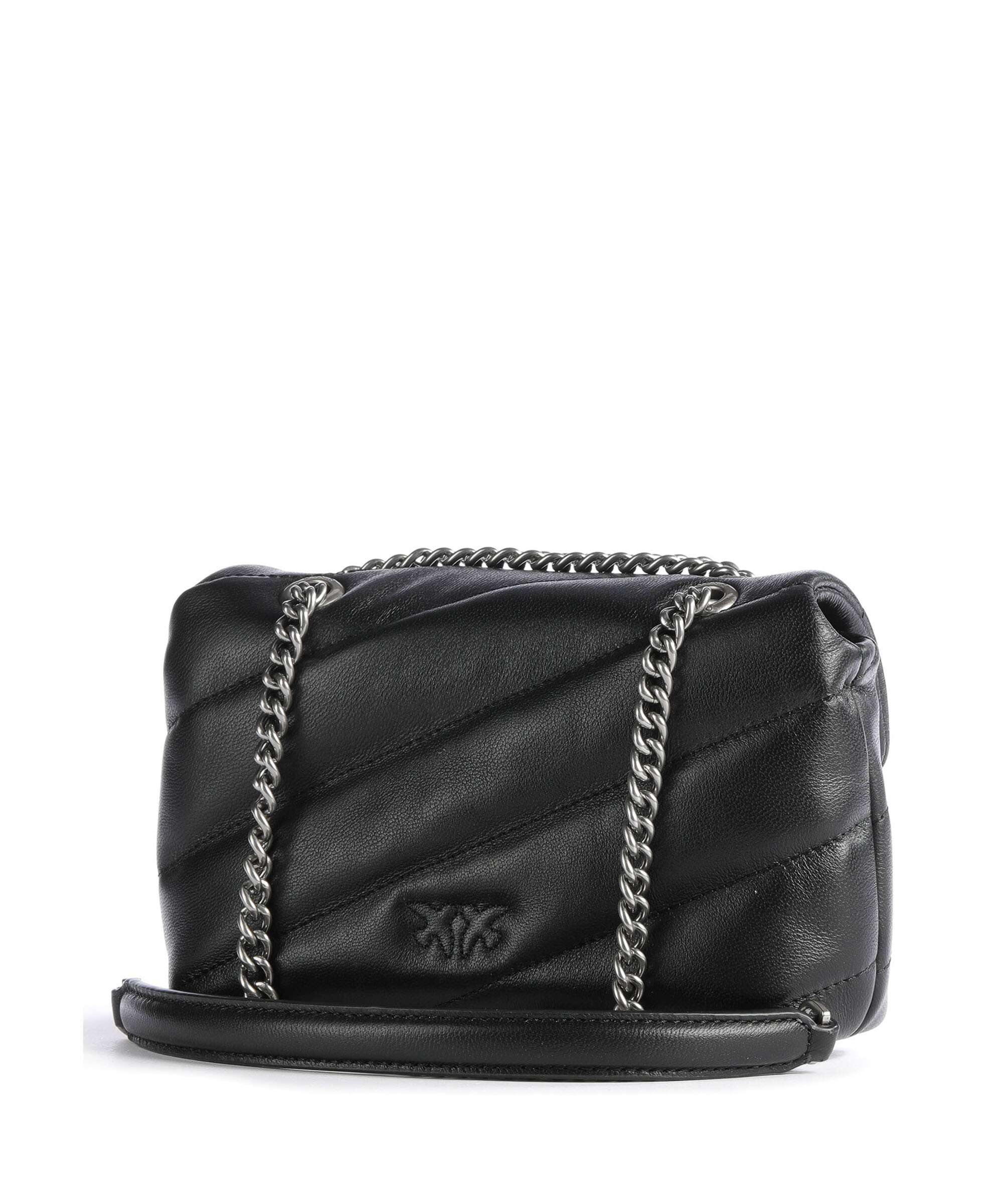 Pinko Love Puff Baby Shoulder bag nero/old silver