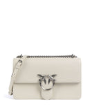 Pinko Love One Classic Bolsa tiracolo bianco seta/old silver