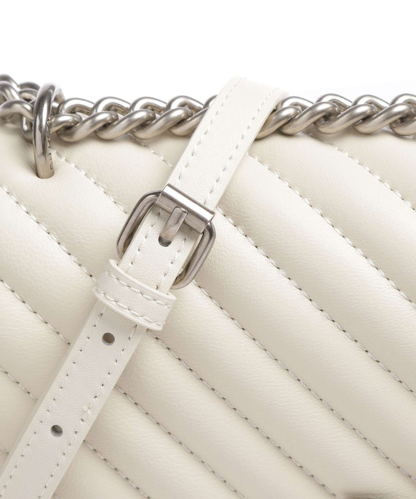 Pinko Love One Classic Shoulder bag bianco seta/old silver