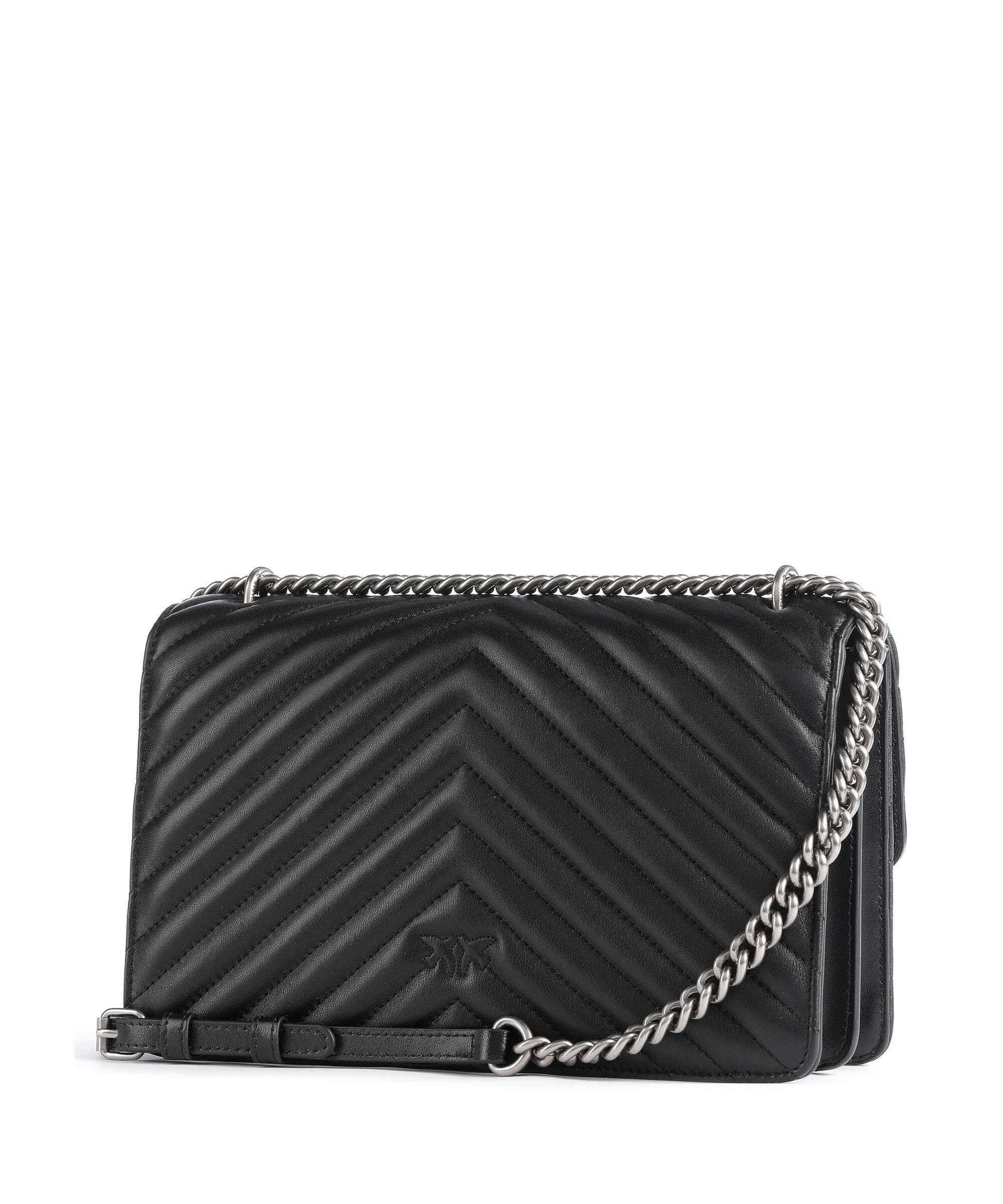 Pinko Love One Classic Shoulder bag nero/old silver