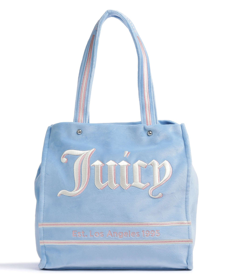 Juicy Couture Iris Velvet L Tote bag powder blue/white