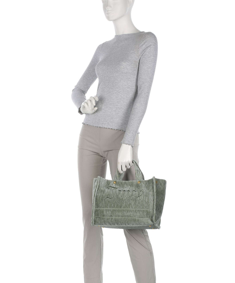 Juicy Couture Iris Crinkled Velvet M Handbag chinois green