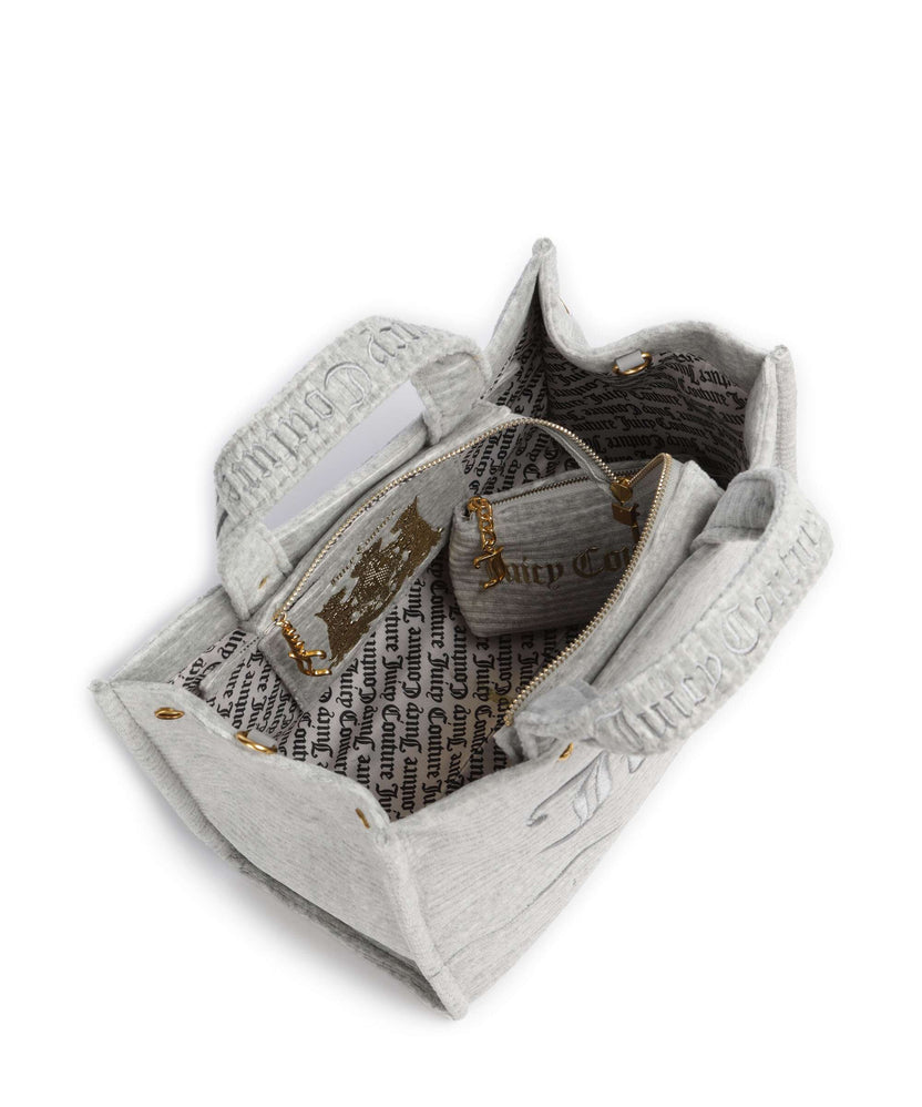 Juicy Couture Iris Velvet M Handbag silver marl